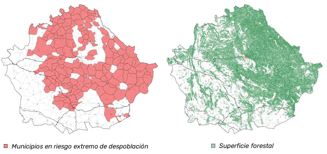 Mapa Superficie forestal Cuenca Mapa Superficie forestal Cuenca
